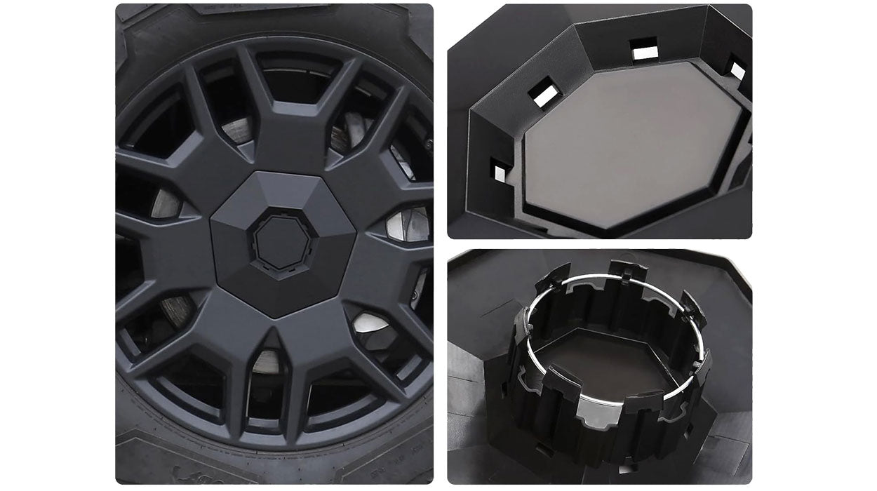 Tesla Cybertruck Wheel Center Hub Caps - Version B - 6