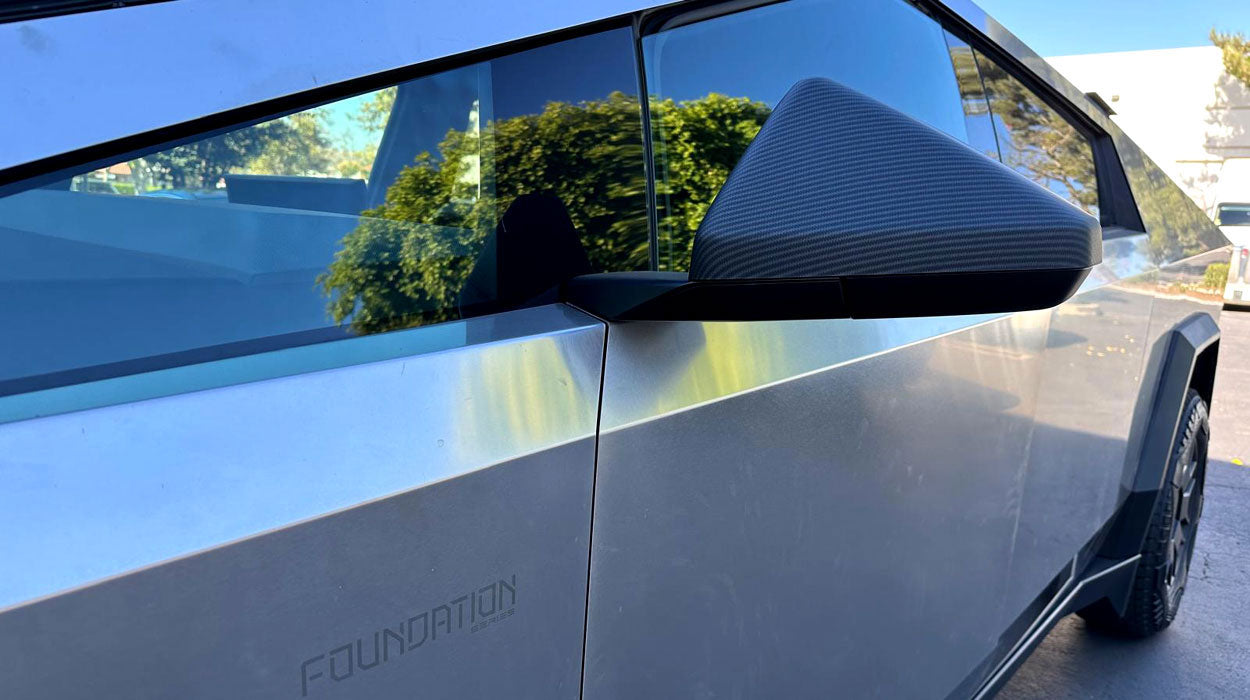 Tesla Cybertruck Mirror Covers - Matte Carbon Pattern - 8