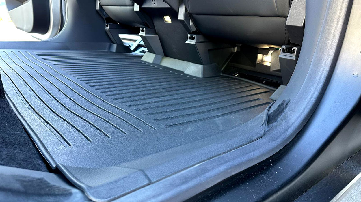 Tesla Cybertruck Floor Mats Liners - Rear Seat - 1