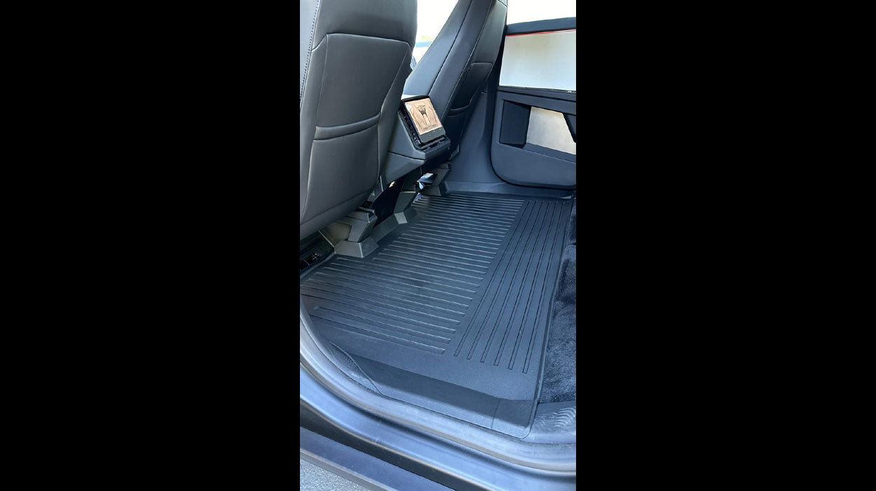 Tesla Cybertruck Floor Mats Liners - Rear Seat - 3