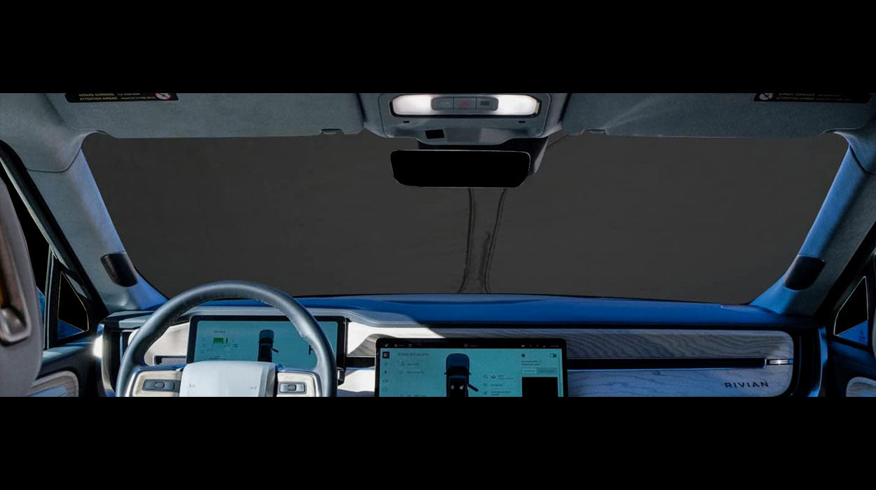 Rivian R1T R1S Windshield Sunshade - 3