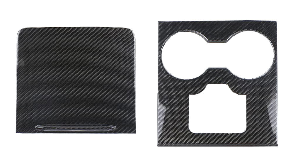 TESMANIAN CC02-CBN 2021-2024 Tesla Model Y & Model 3 Center Console Covers - Glossy Carbon