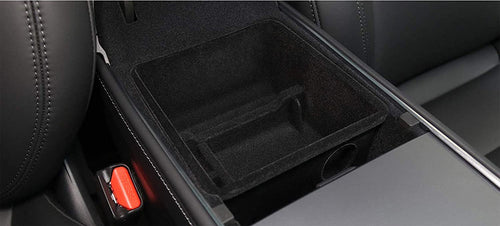 2021-2025 Tesla Model Y & Model 3 Armrest Storage Tray | TESMANIAN