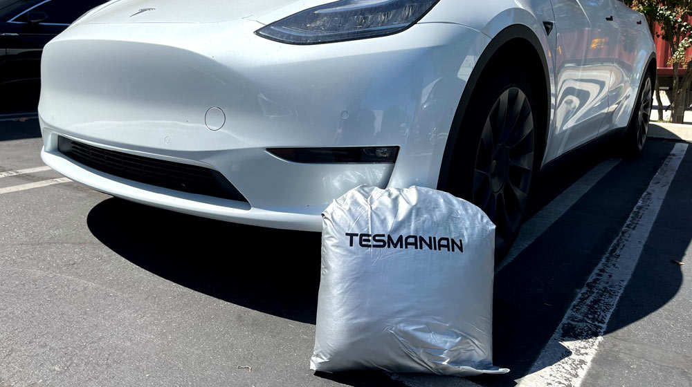Pour Tesla Model Y Car Cover All-weather Uv Protection Accessoires  extérieurs complets avec ouverture du port de charge et maille ventilée pour  Model Y 2020 2021 2022