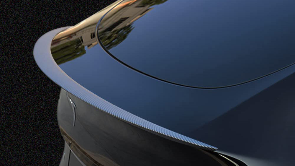 Tesla model 3 online carbon fiber spoiler